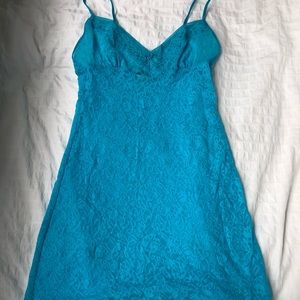 Victoria’s Secret blue lingerie nightgown lace